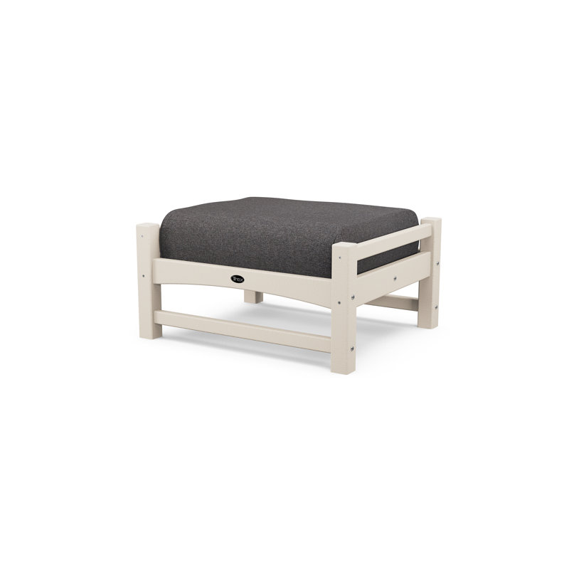 Repose-pieds Rockport Club, Structure sable château / coussin gris anthracite