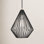 Garfield Single Light Metal Steel Dimmable Pendant