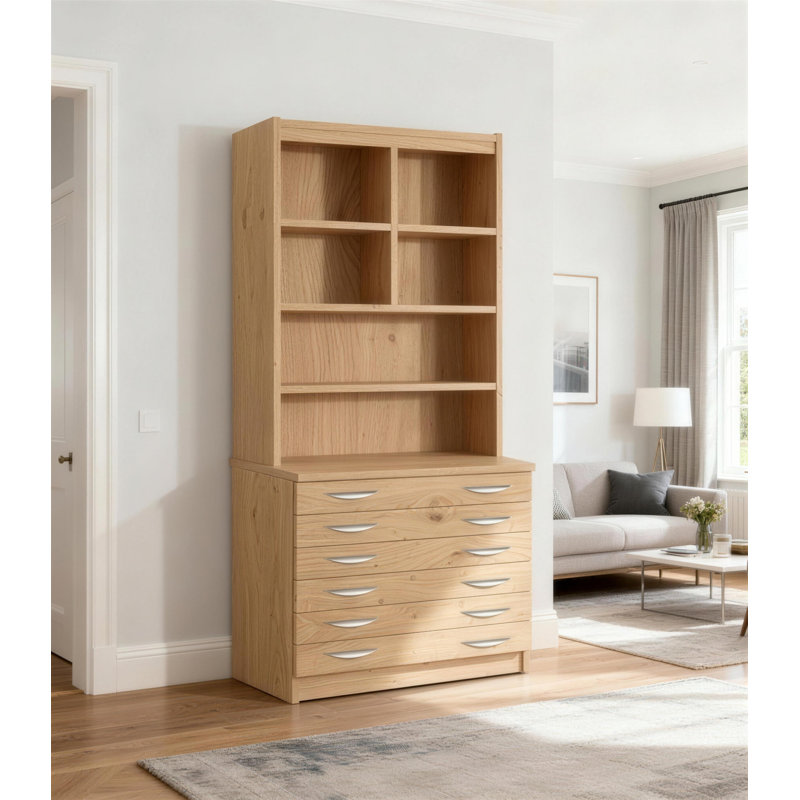 Brendalynn 4 -Drawer Storage Cabinet, English Oak