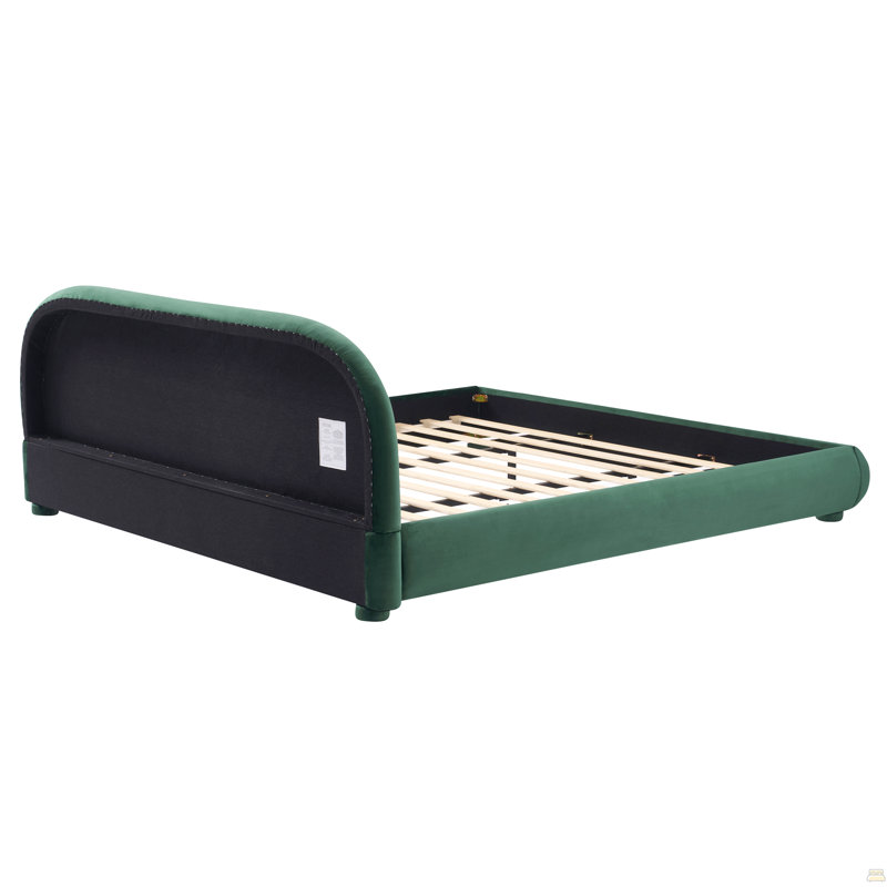 Lit moelleux en velours, très grand, Vert