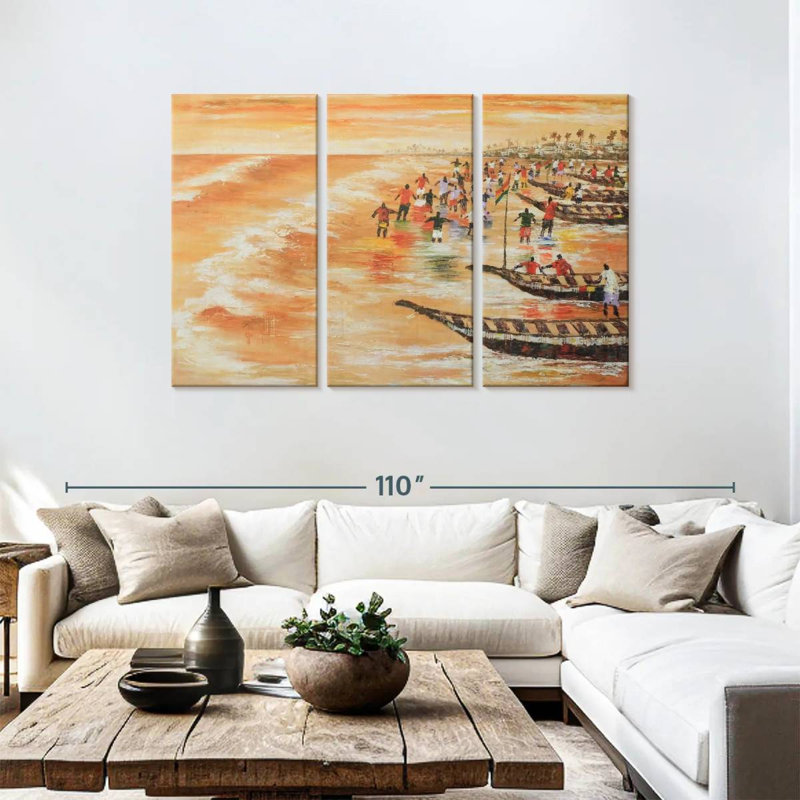 Aletra A Seascape, H 48 po x l 74 po