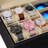 Leather Watch Box And Sunglass Glasses Case Organizer And Jewellery Display Drawer Lockable Case Organizer Black