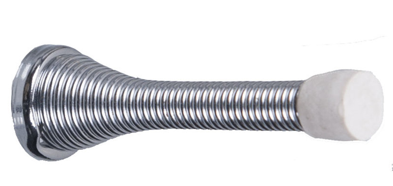 Kennard Steel Skirting Fixed Door Stop, Nickel