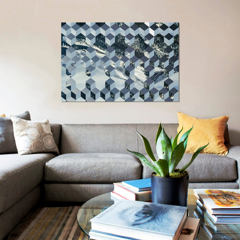«Still Winter», impression sur toile, H 18 po x l 26 po x P 1,5 po, Toile avec cadre noir, Pas de tapis