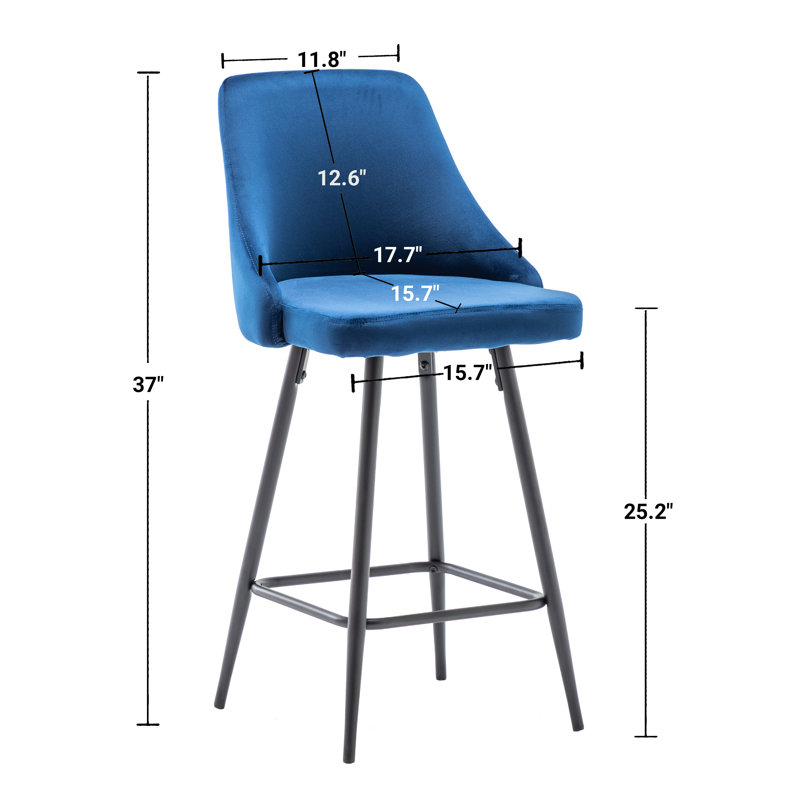 Darija Upholstered Counter Stool