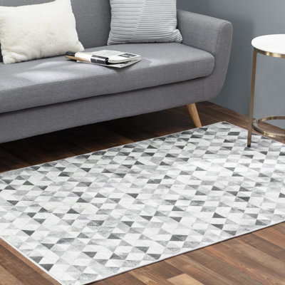 Tapis gris Diamonds in the Rough