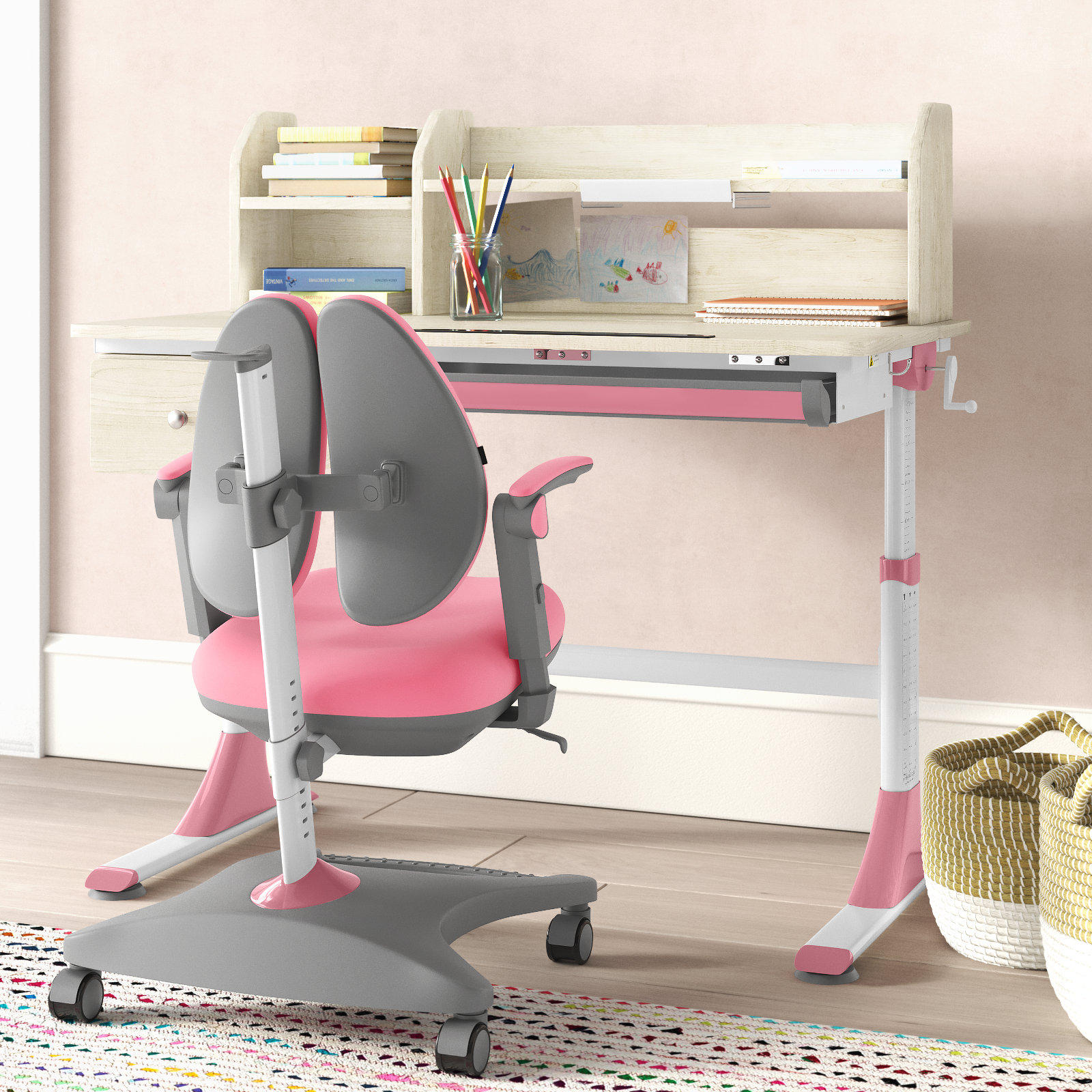 Zoomie Kids Balen 47.2'' Writing Desk & Reviews