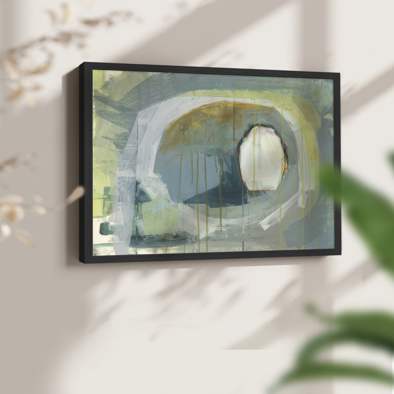 Blue Nest II -Framed Print - Restickable, Black, 16" H x 20" W