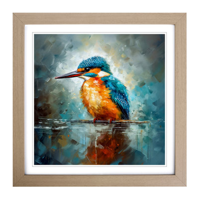 Kingfisher Impressionism No.1 - Framed Print