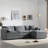 Chenille Modular Sectional Sofa-534522379-531165630