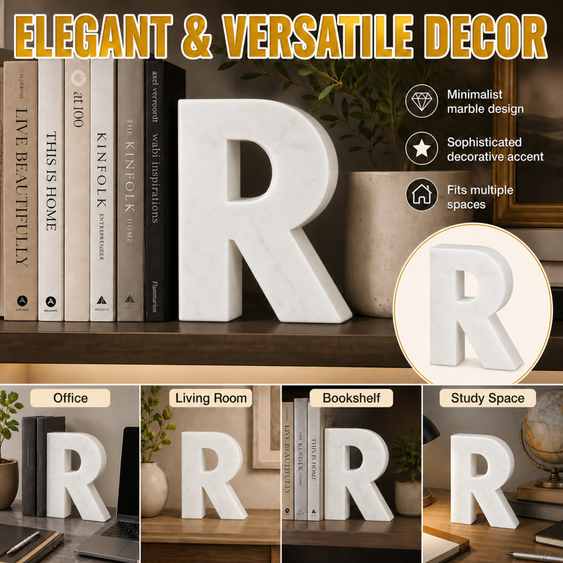  Serre-livres en marbre naturel R