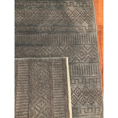 Tapis marocain en jute tissé à la machine Maro