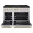 ZLINE Autograph 48 in. Paramount Dual Fuel Range with 8 Burner DuoPro Cooktop and Gold Accents-116209072-116209073