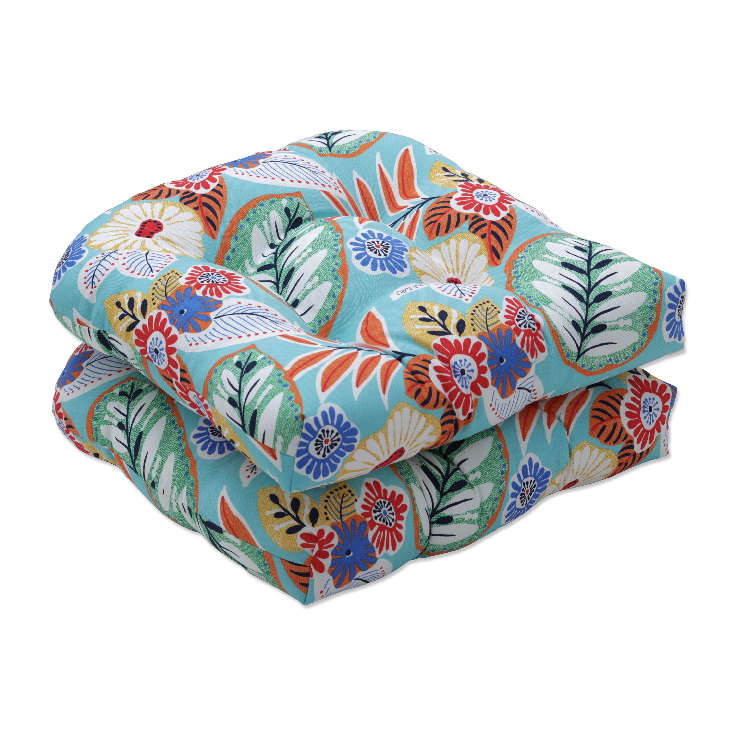 Canora Grey Marlow Aqua Outdoor 5 Seating Group Seat Cushion Wayfair