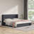 Annek Upholstered Bed Frame with Lift Up Storage, 40.9"H Wingback Headboard, Wood Slats & Metal Frame, Multiple Sizes & Fabric Options Available-104047212-107940612