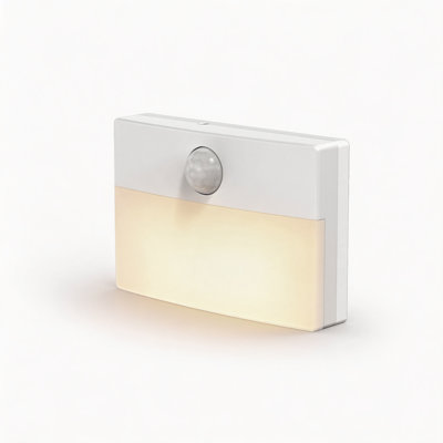 Plug In Motion Sensor 3000K LED Night Light Matte Black Nightstand Sconces Light