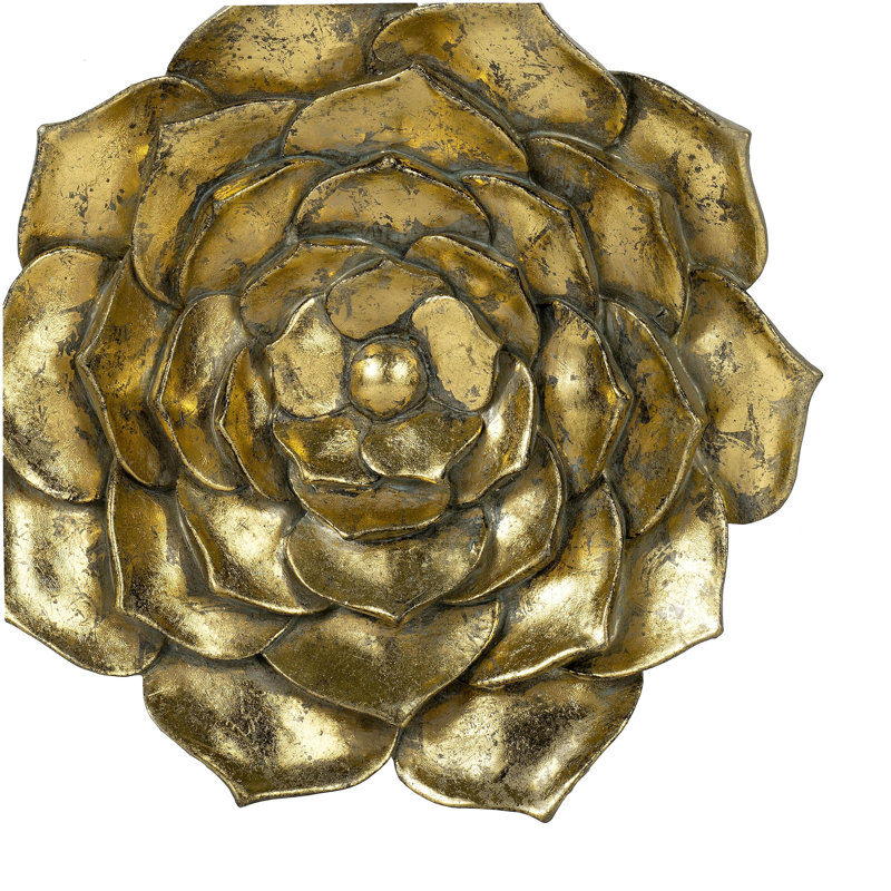 D10x1.4" Succulent Wall Plaque, 2 Piece