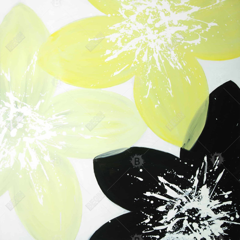 " Yellow Flowers With White Center "