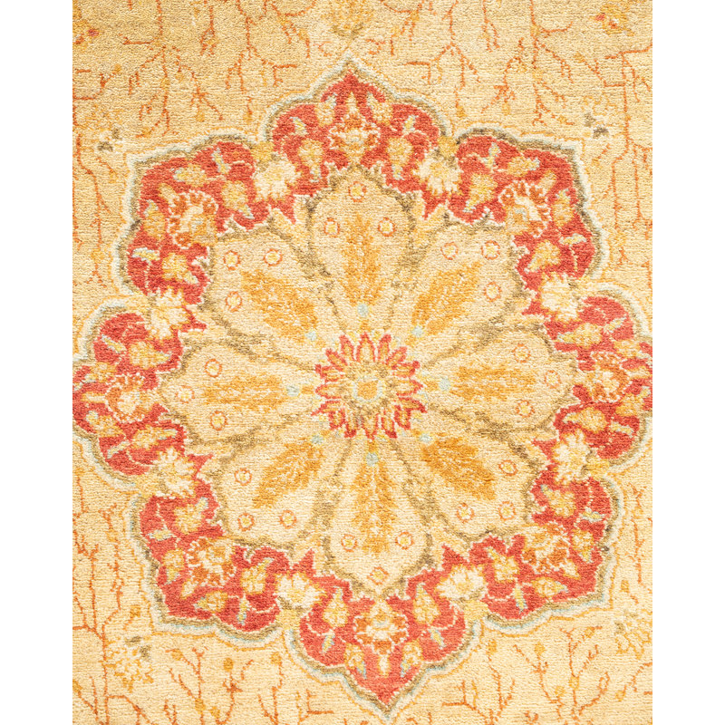 Classic One-of-a-Kind 4'2" x 6'3" Hand Knotted Area Rug