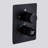 Varese 22 Inch Digital Matte Black Wall Mount Shower System with LED and Remote Control
