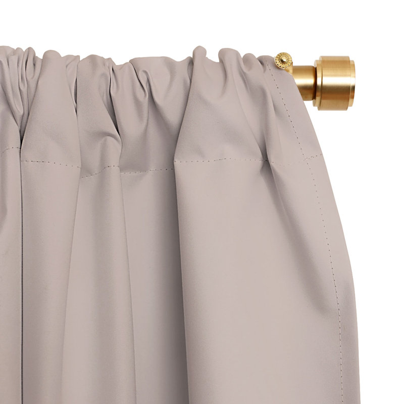 Rideau occultant beige Mirala Kala (1 panneau), L 50 po x L 84 po