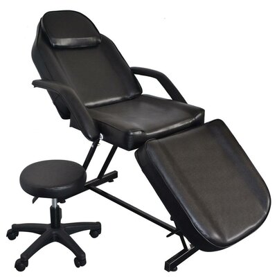 Portable Adjustable Tattoo Reclining Full Body Massage Chair -  Symple Stuff, DCE24F8AF9B6456F94F093E28FC78A02