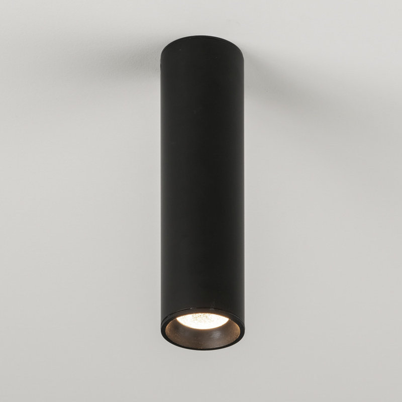 Haul 2.19'' Simple Cylinder LED Flush Mount, Matte White Lacquer, 8.25" H x 2.1875" W x 2.1875" D