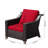 Wicker Outdoor Lounge Chair With Cushions-557693184