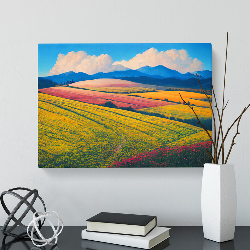 Spring Landscape Meadow Vol.4 - Wrapped Canvas, 35cm H x 50cm W x 3cm D