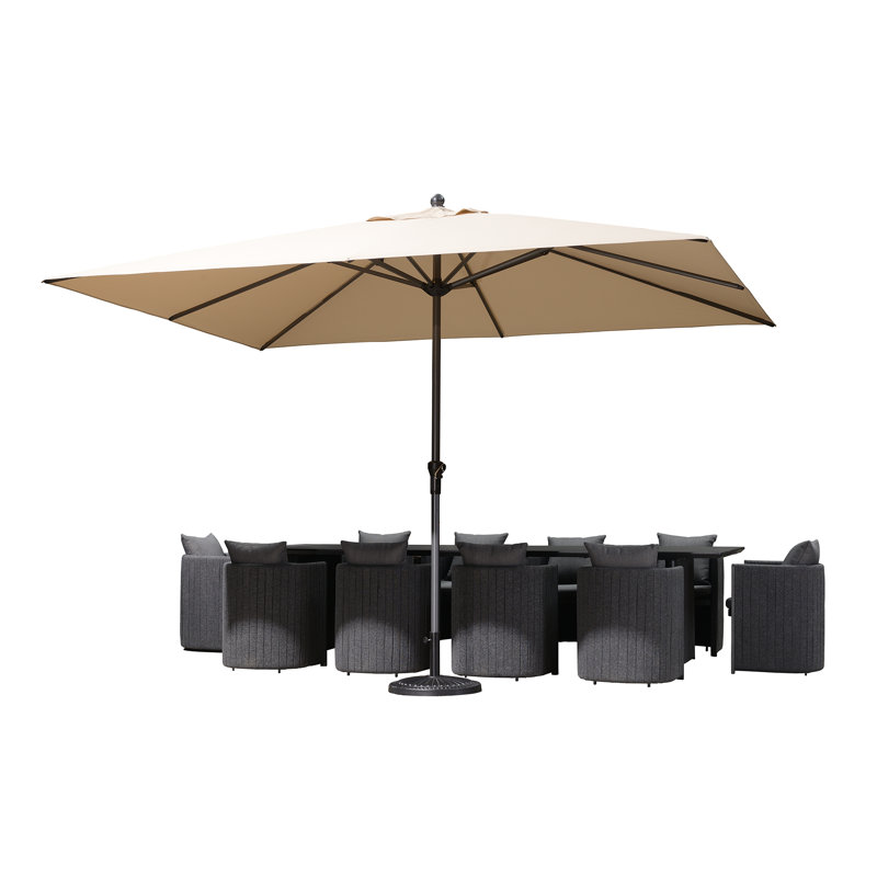 Parasol rectangulaire 105,5 po × 141,34 po , Beige