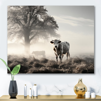 Keeny " Cattle Misty Morning Grazing I "