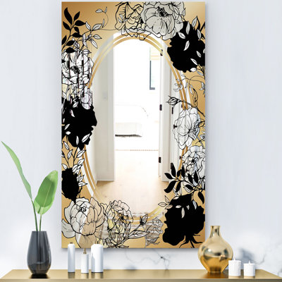 Miroir d'appoint Botanical Obsidian Glam