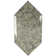 Beveled Paris Gray Hexagon Glass Tile