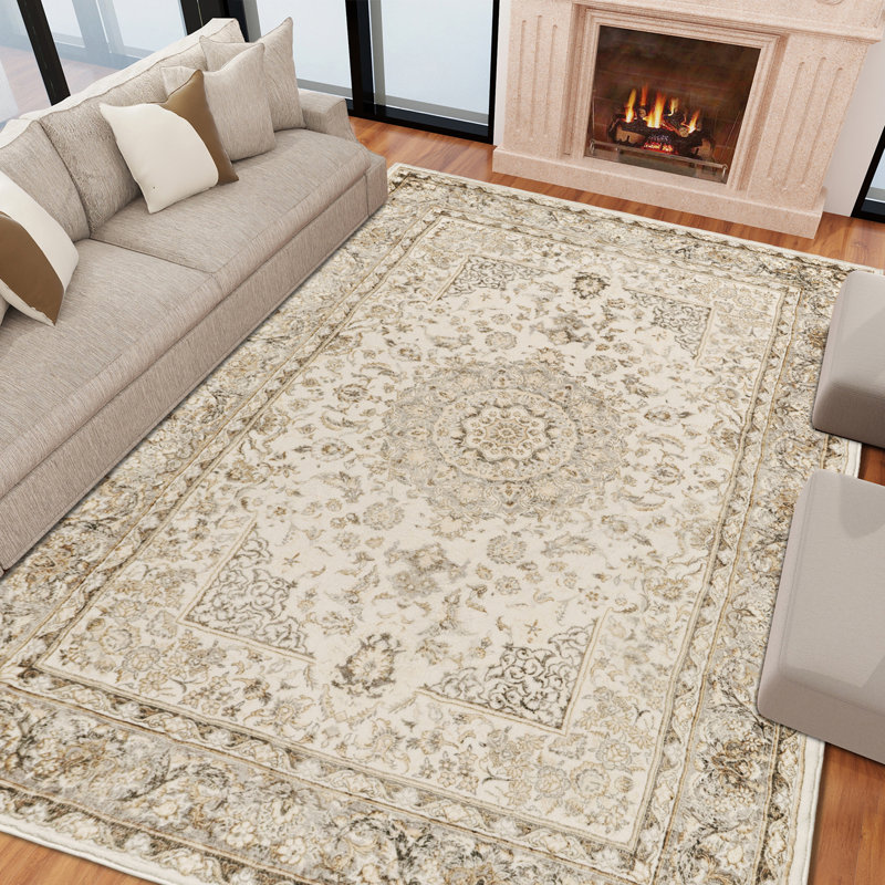 Tapis rectangulaire Addaline avec envers antidérapant, Rectangle 5 pi 10 po x 8 pi 10 po