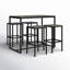 Rectangular 4 - Person 51.25" Long Bar Height Dining Set-1911670160
