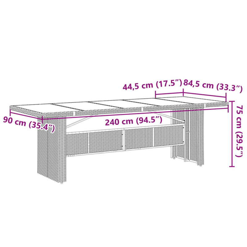 Acacia Patio Dining Set with