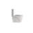 1.1/1.6 GPF Tornado Flush One-Piece Toilet for bathrooms,Siphonic S-trap 12",Elongated Bowl with Soft Close Seat,Powerful Dual Flush MAP 1000g,Comfort Chair Seat ADA Height 17",Glossy White-122554733
