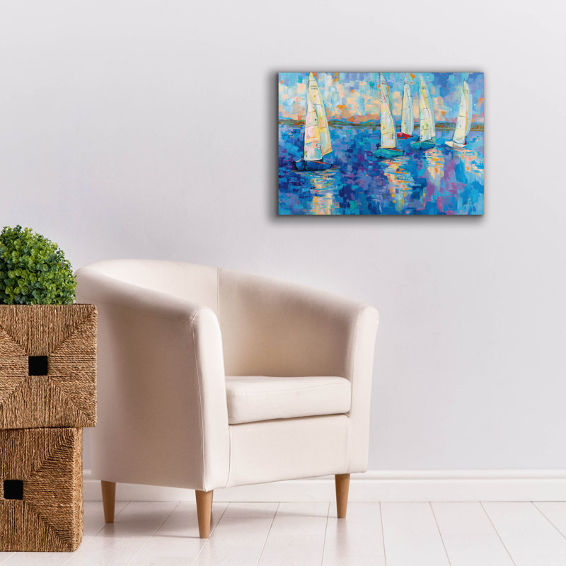 «Back From The Race» par Jeanette Vertentes, art mural sur toile, H 18 po x l 26 po x P 0,75 po