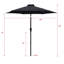 Parasol de table d'extérieur 7,5 pi Chittenden-816782005-893486689