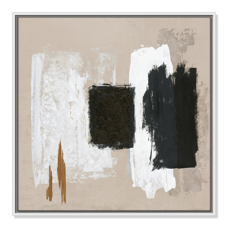 Golden Slate - Reproduction carrée par Casa Fine Arts, Blanc, H 25,5 po x l 25,5 po