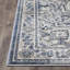 Tapis oriental bleu / crème en polypropylène tissé à la machine Aldophé-493440468