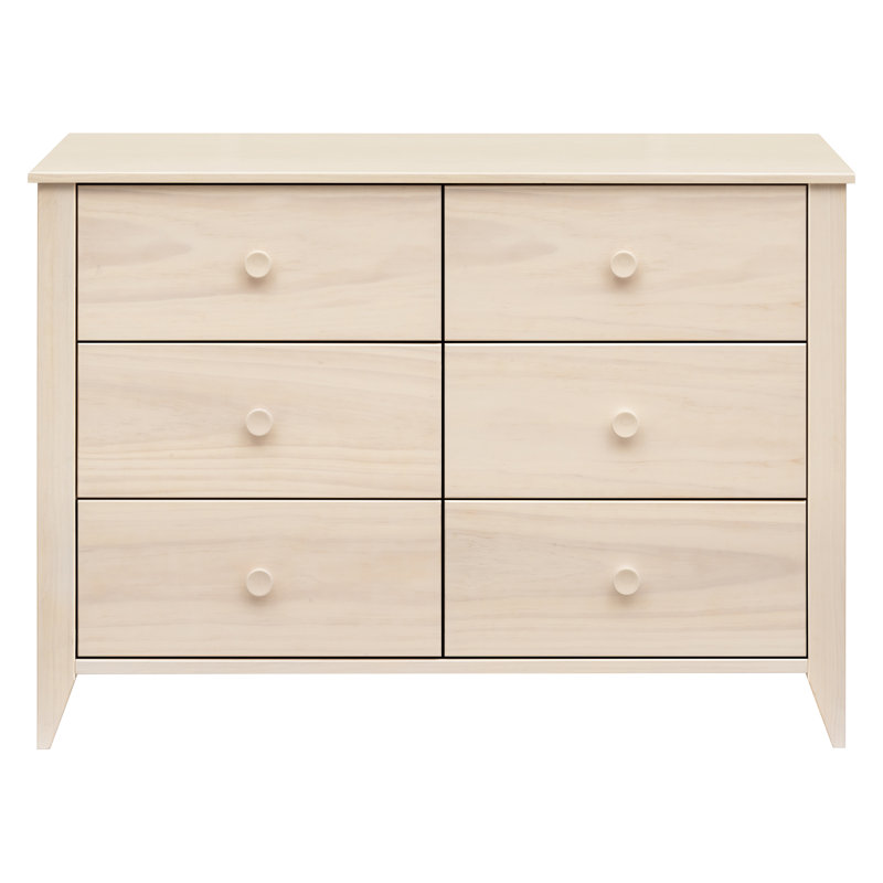 Sprout 6 Drawer Double Dresser, Washed Natural