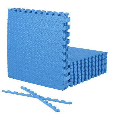 CAP Interlocking Exercise Foam Mats, 96 SQ.FT Diamond, TATAMI, T-Pattern 1/2-Inch Thickness Tiles