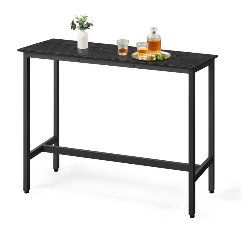 Bar Table, Ebony Black, 35.4"H x 47.2"L x 15.7"W
