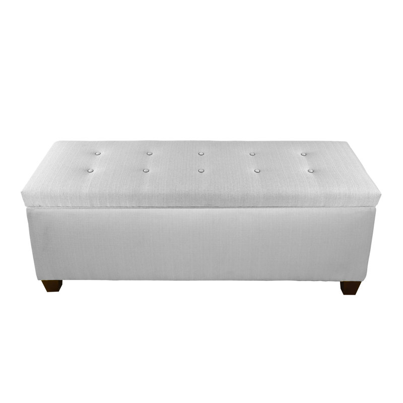 Banc de rangement pour chaussures Averi, Grand, Gris argenté