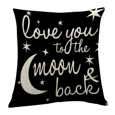  Coussin intérieur / extérieur Love You To The Moon & Back