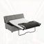 Lit simple avec repose-pieds pliant-275494451