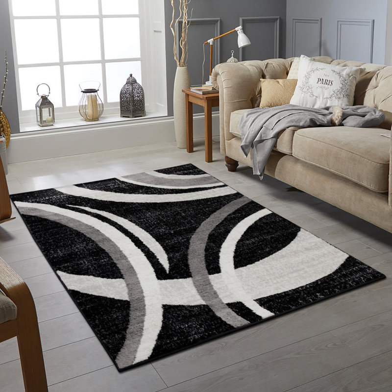 Yousef Geometric Area Rug, Rectangle 80 x 150cm