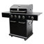 Kenmore 4-Burner Propane Gas Grill with Searing Side Burner in Black with Black Chrome Accents
