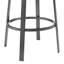 Tabouret de bar ou de comptoir pivotant en métal avec similicuir Reuben-296844685-296844679